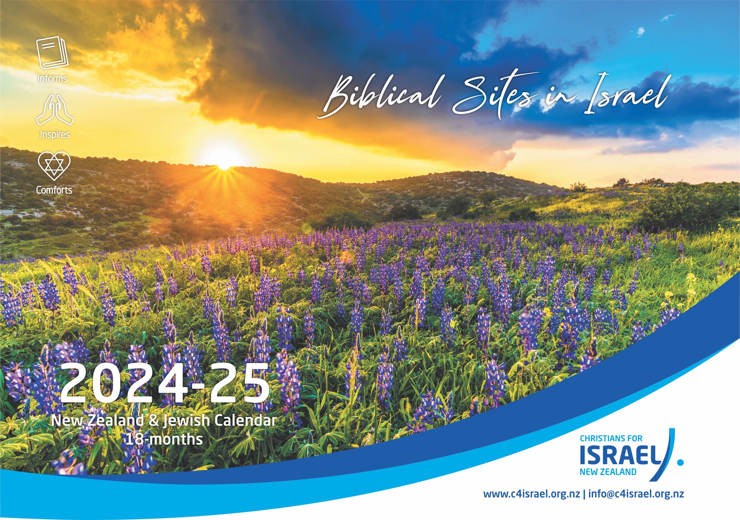 NEW! 18month 20242025 Christians for Israel Calendar Christians for